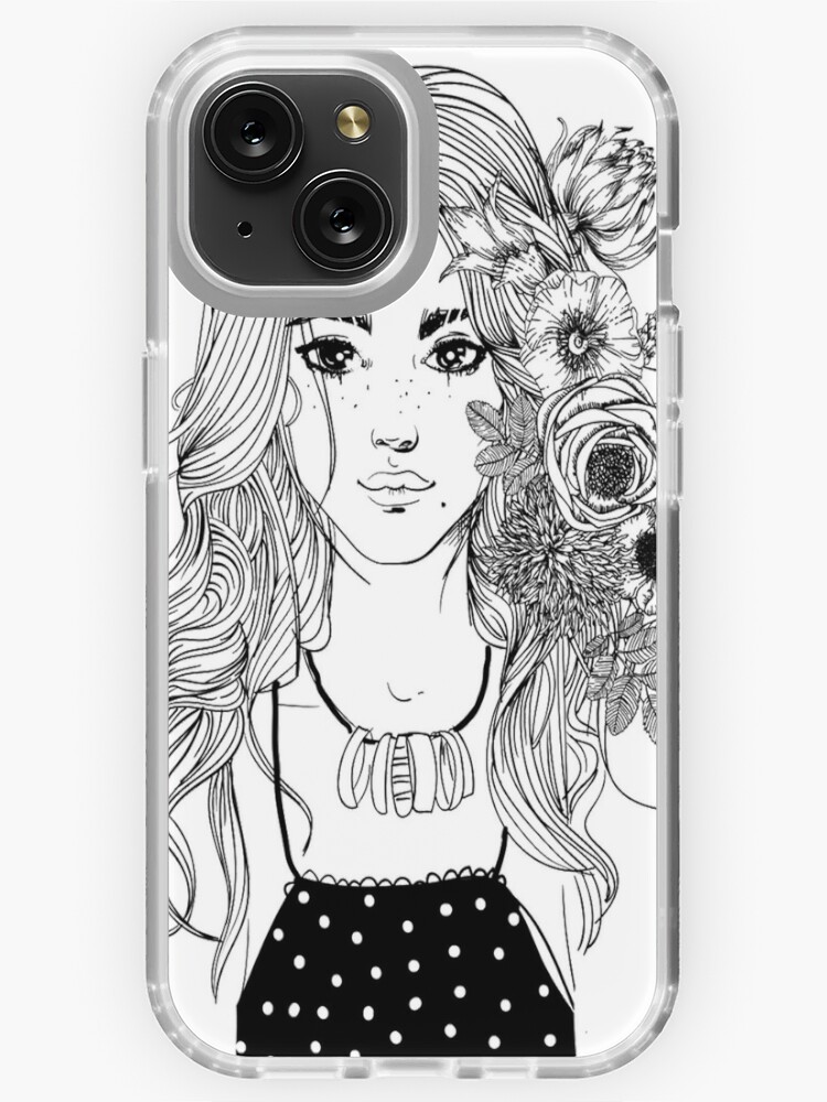 Coloring page for aduls ready for print in high resolution and jpg file iphone case for sale by dyiproducts