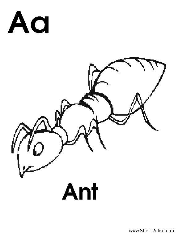 Free alphabetphonics coloring pages from