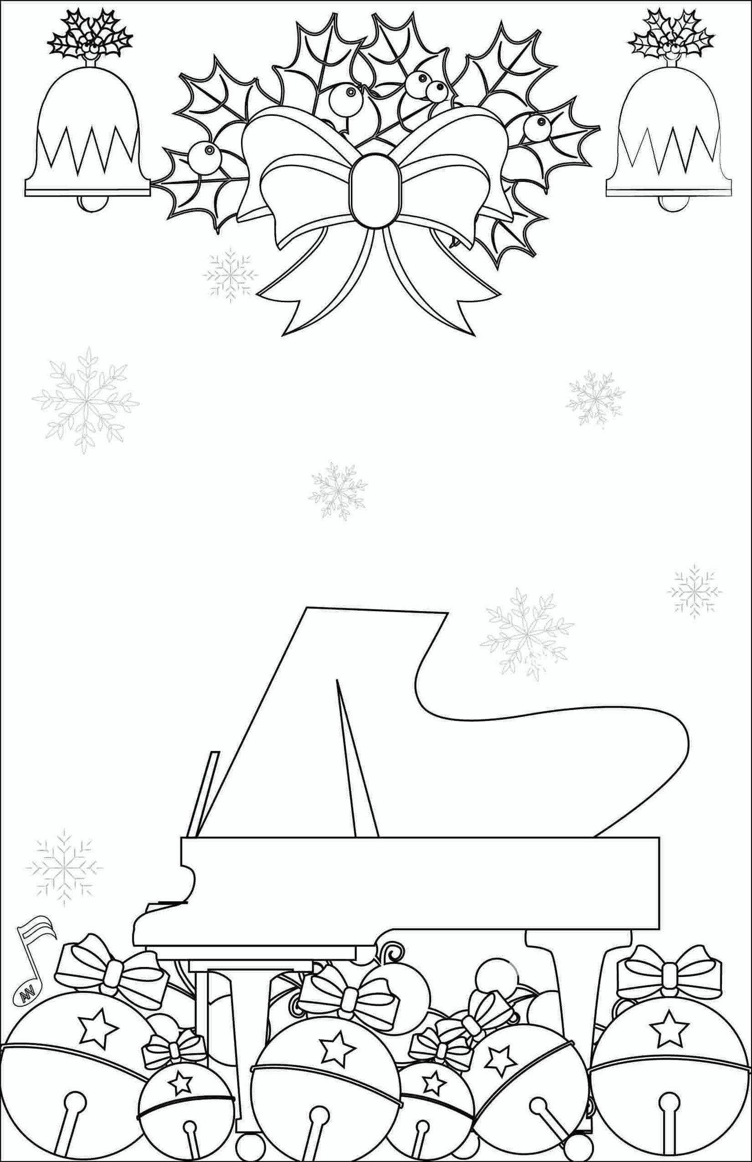 Carol of the bells coloring page â leila viss pk