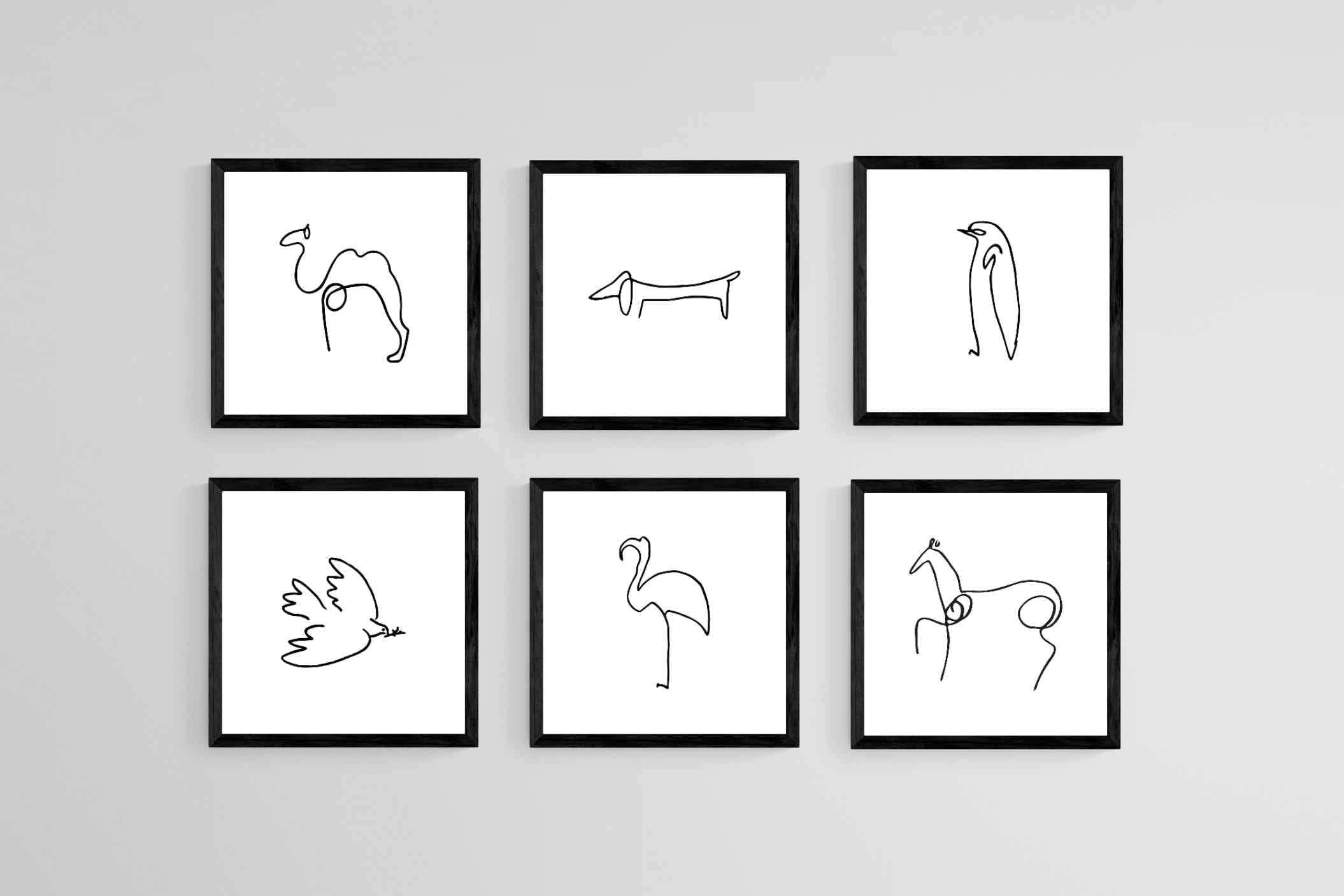 Picasso animal sketches wall art âï canvas framed many sizes
