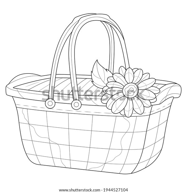 Books picnic basket royalty
