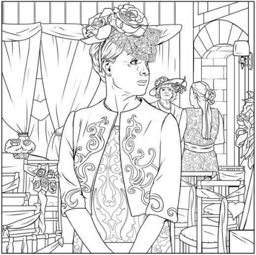 Coronation street colouring image download