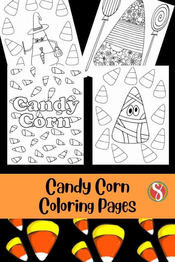 Free candy corn coloring pages â stevie doodles