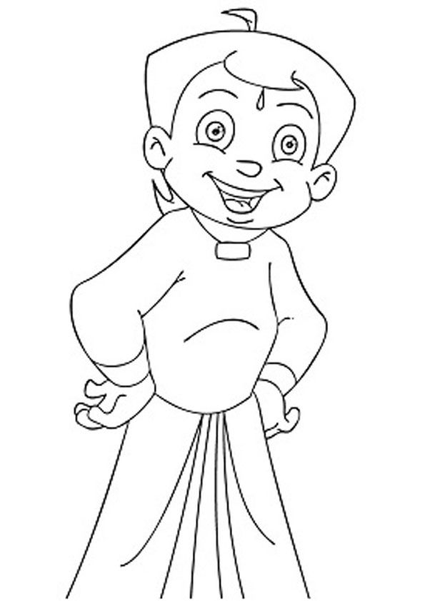 Chhota bheem colorg page family picture drawg colorg pages colorg pages for kids