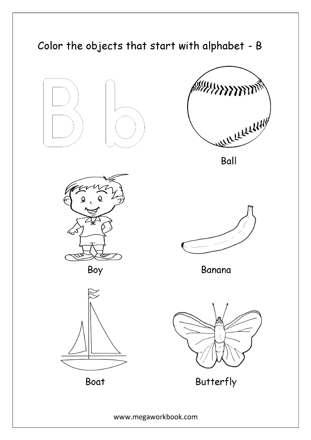 Alphabet coloring pages