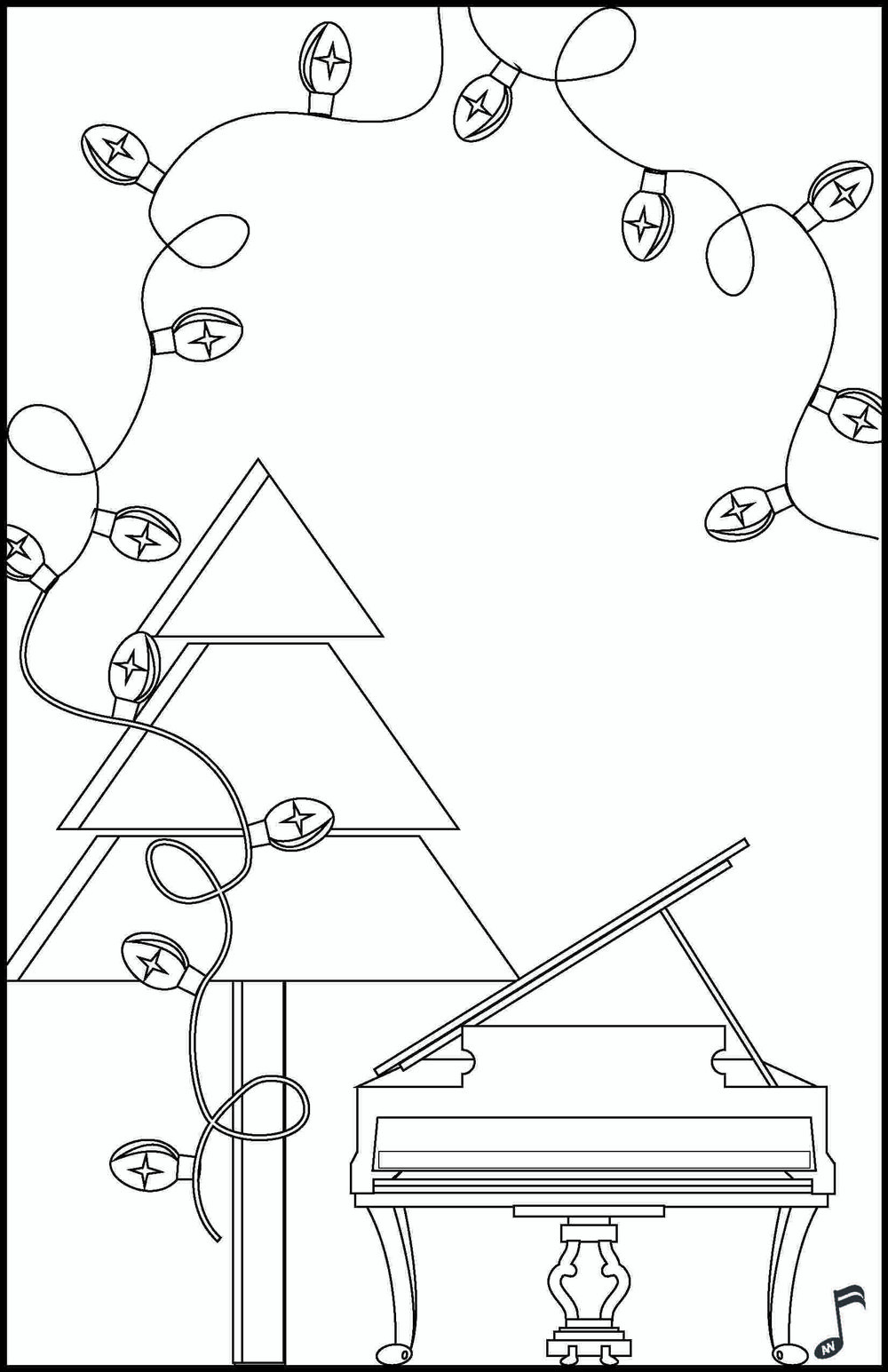 Beginning to look like christmas coloring page â leila viss pk