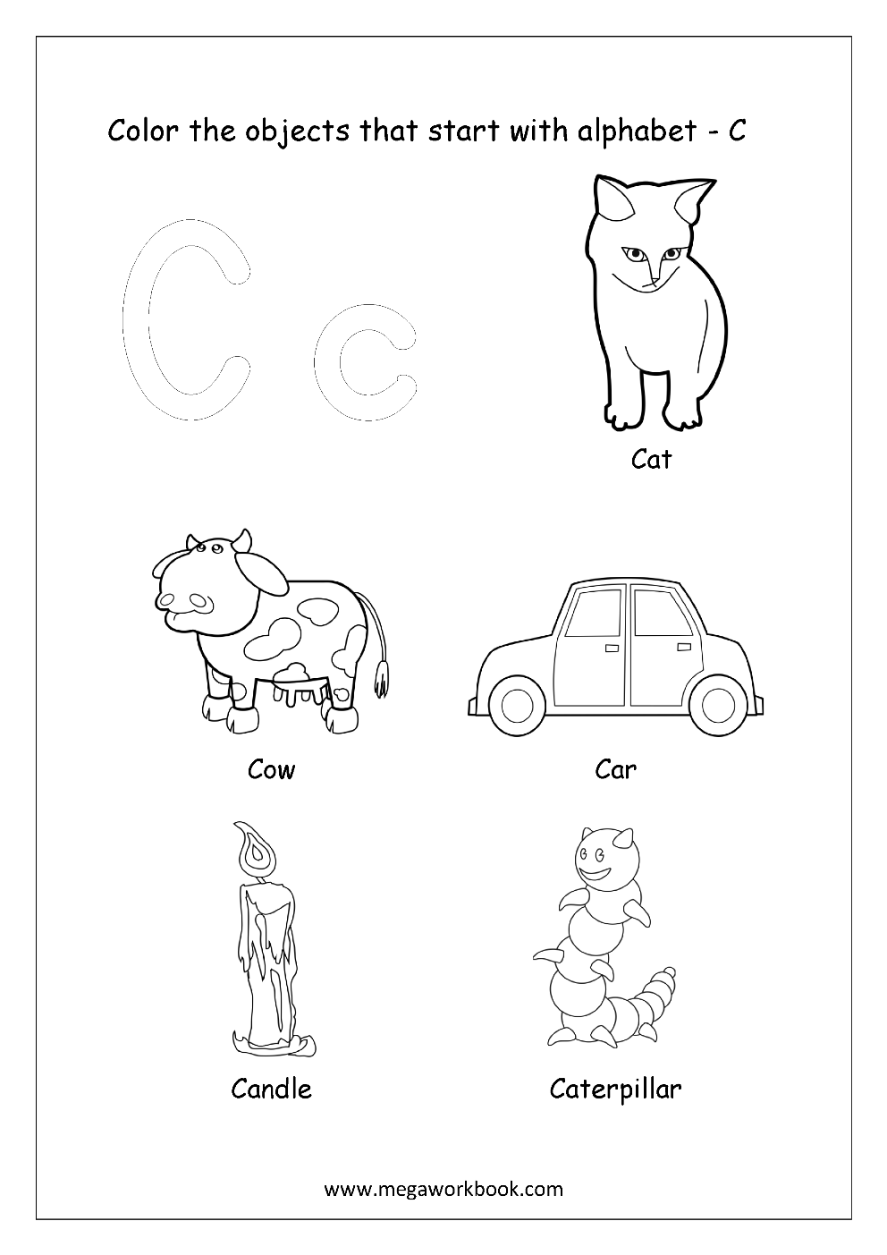 Alphabet coloring pages