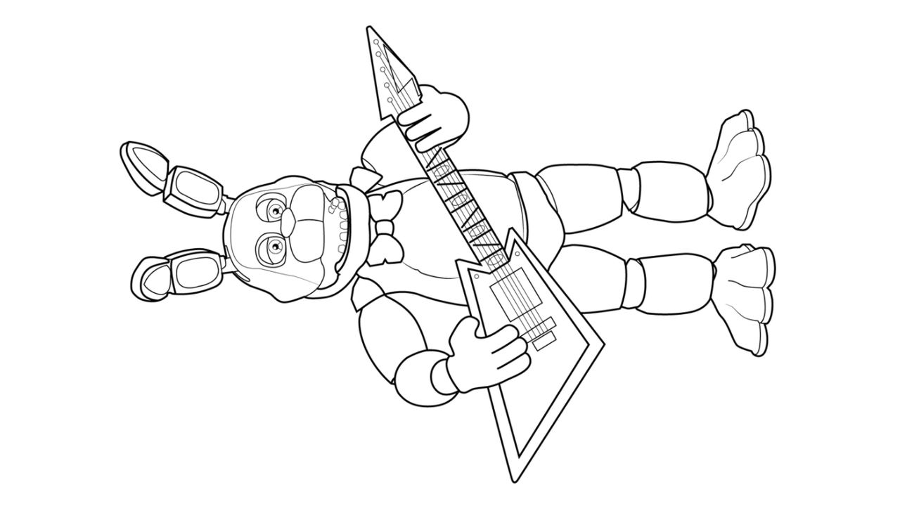 Fnaf coloring page by angeladesalvatore on