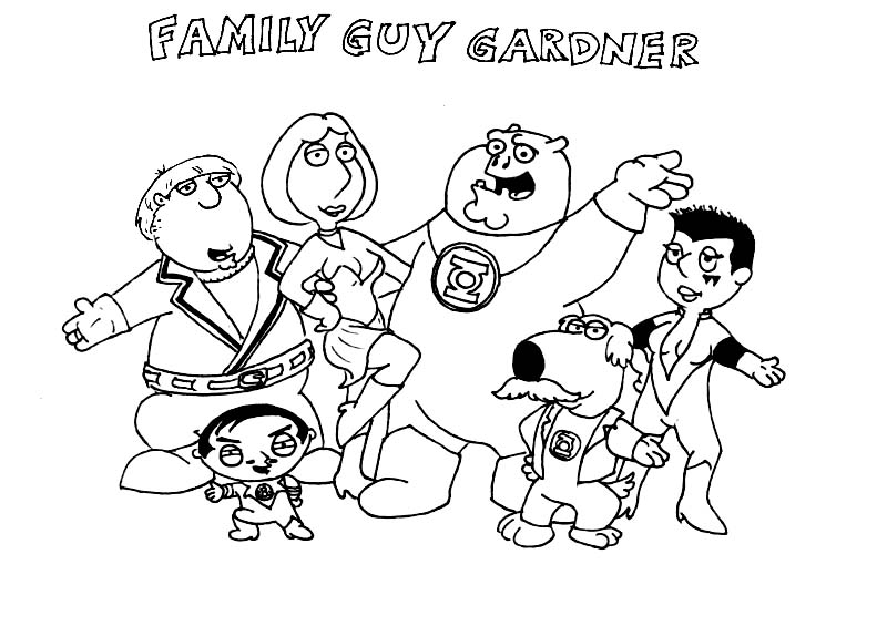 Printable family guy coloring pages