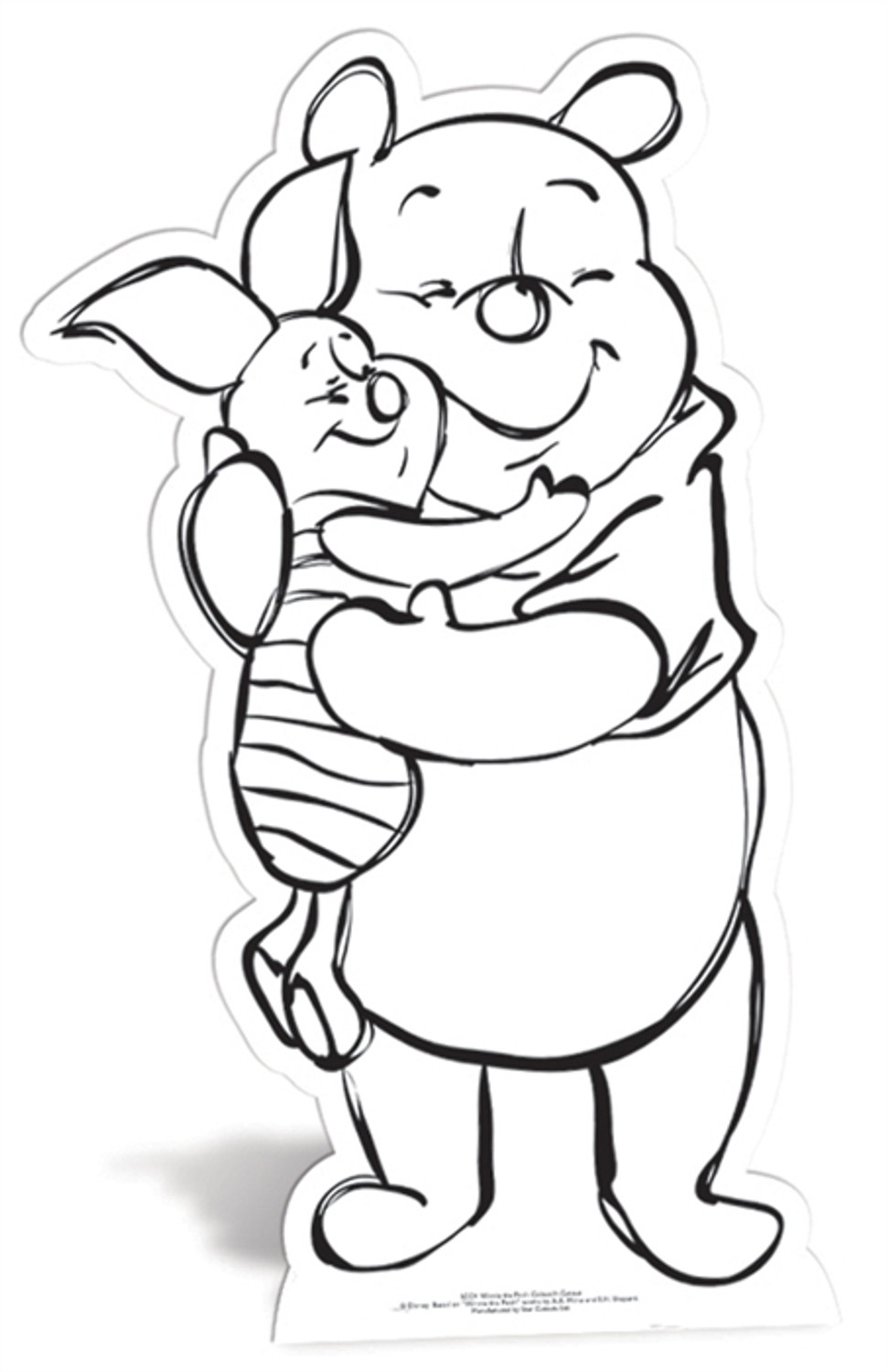 Winnie the pooh colour and keep cardboard cutout buy disney cutouts standups standees at starstills