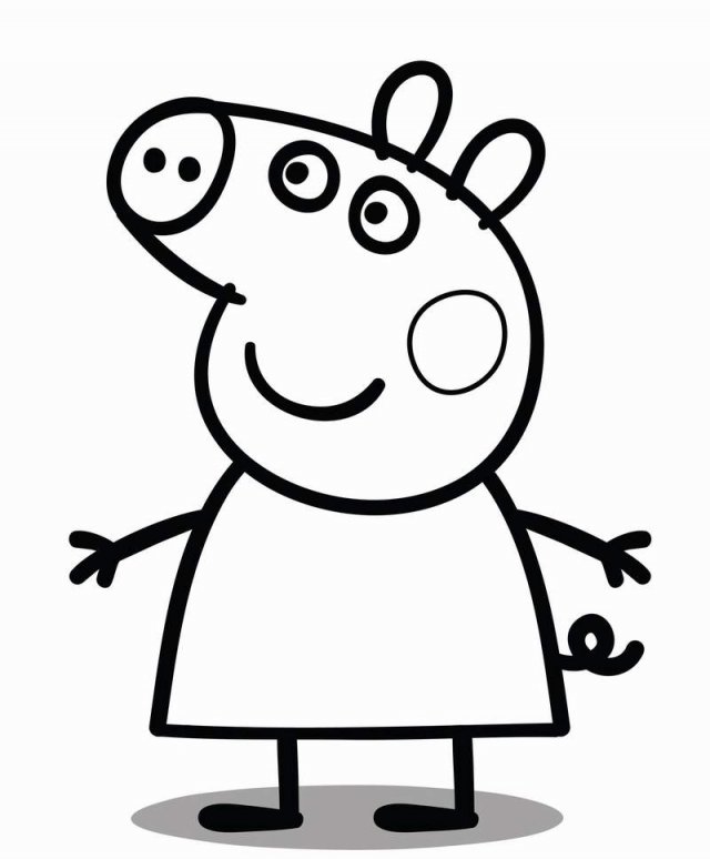 Peppa pig family d print cookie cutters model d print model in kitchen and dining