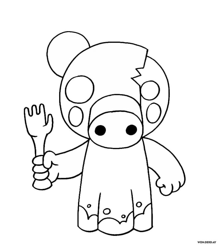 Adorable piggy worksheet