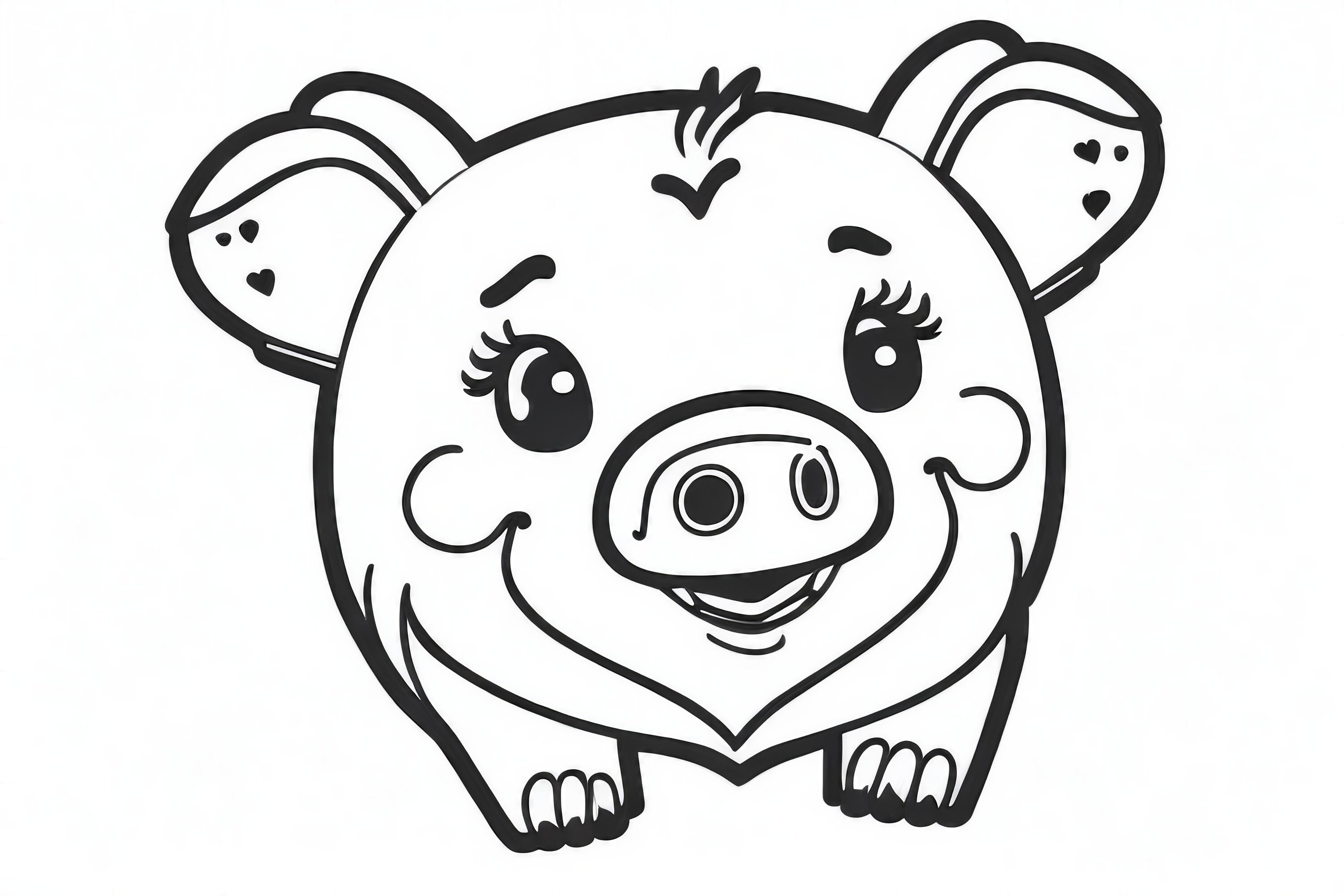 Piggy coloring book