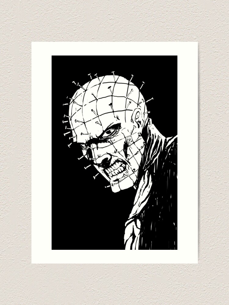 Hellraisers cenobite pinhead art print for sale by jonathon fowler
