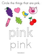 Pink coloring pages