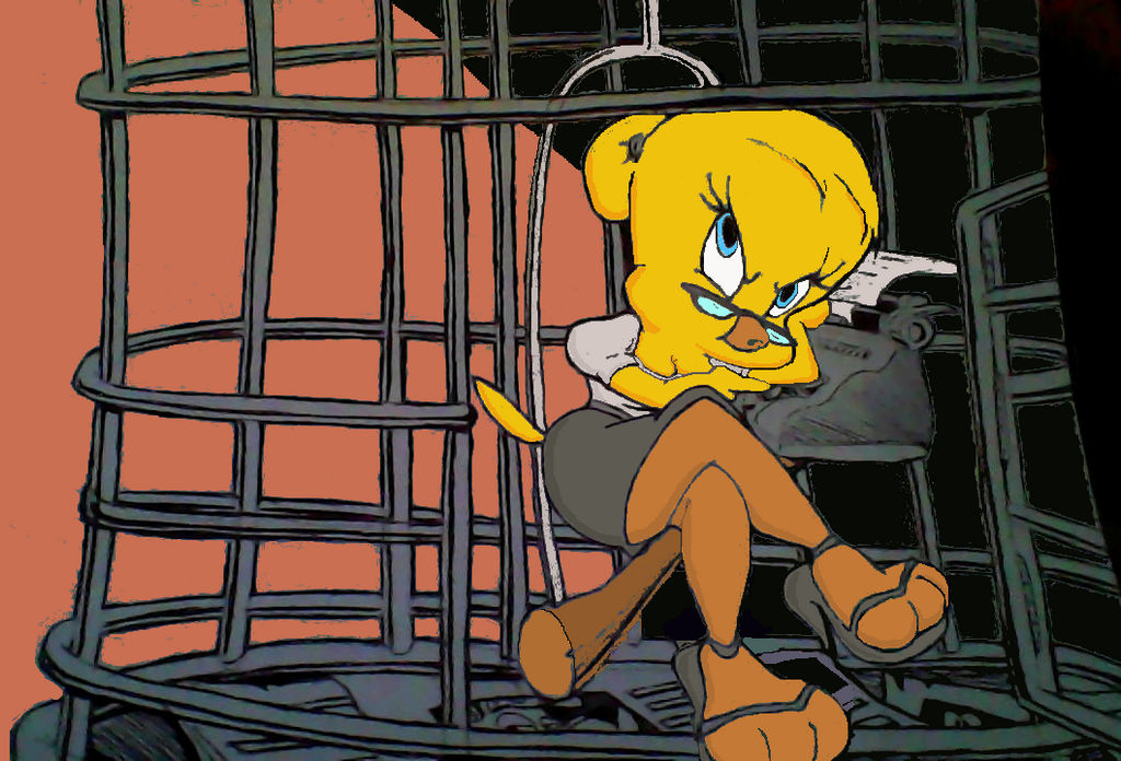 Piolin retrato a colortweety portrait in color by poncholino on