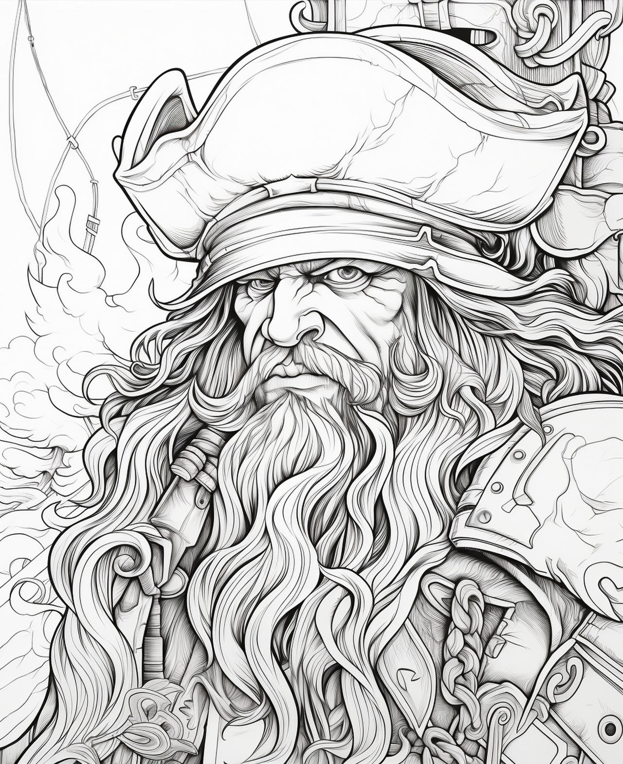 The most famous pirates coloring pages by coloringbooksart on