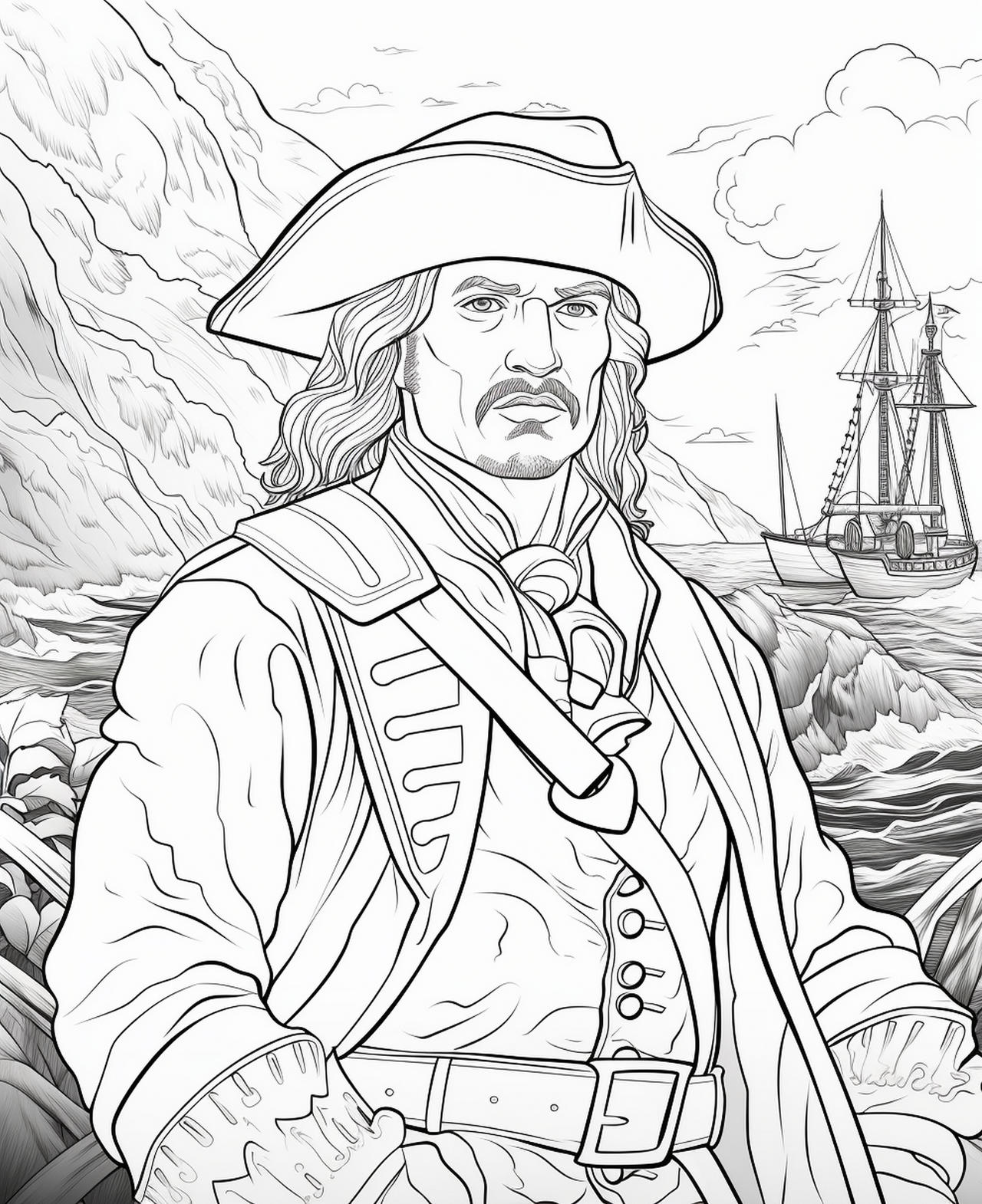 The most famous pirates coloring pages by coloringbooksart on
