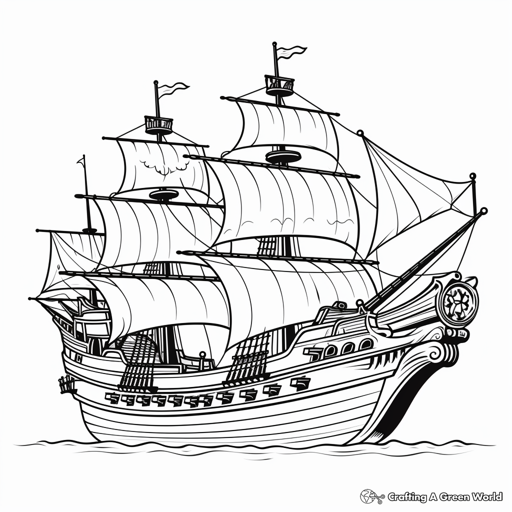 Pirate coloring pages
