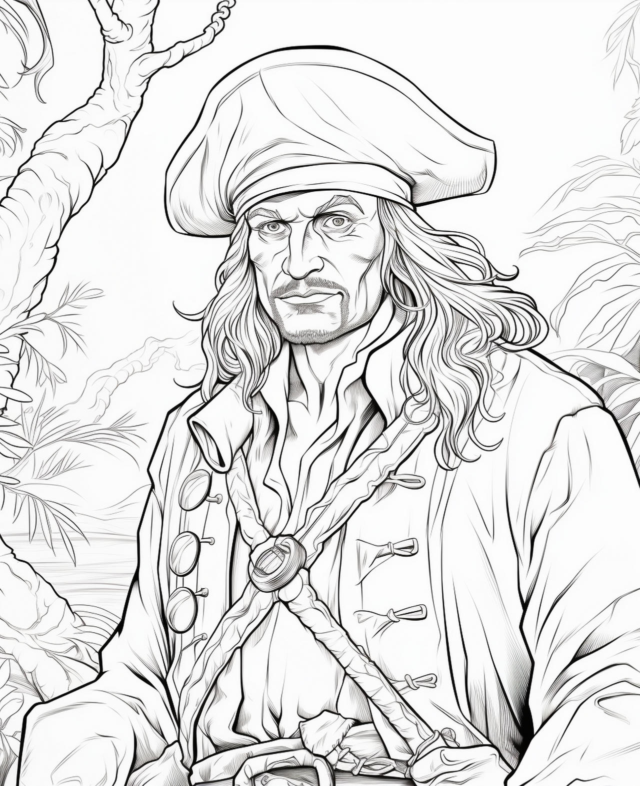 The most famous pirates coloring pages by coloringbooksart on