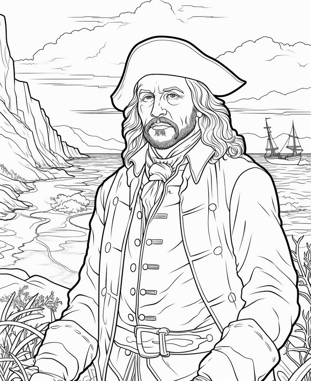 The most famous pirates coloring pages by coloringbooksart on