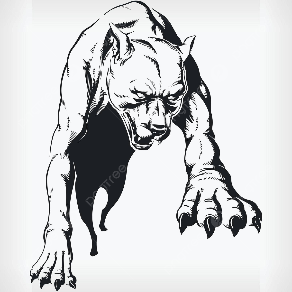 Pitbull outline png transparent images free download vector files