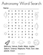 Astronomy coloring pages