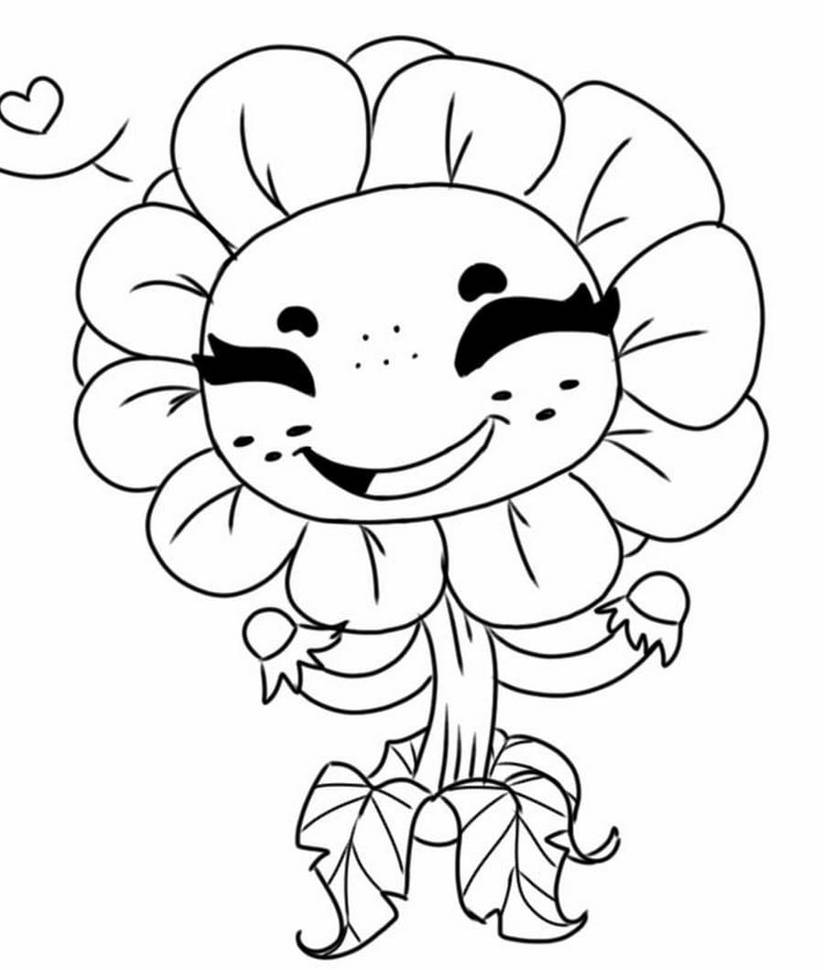 Plants vs zombie coloring pages by coloringpageswk on