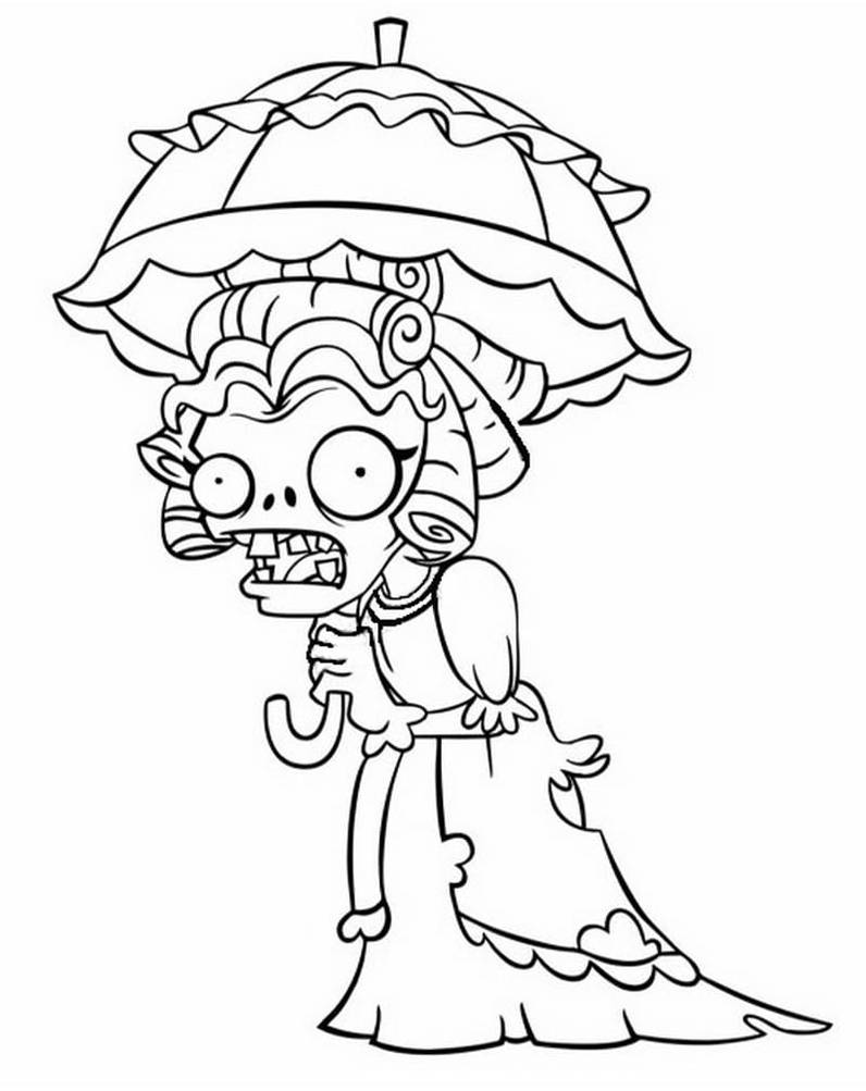 Plants vs zombie coloring pages by coloringpageswk on