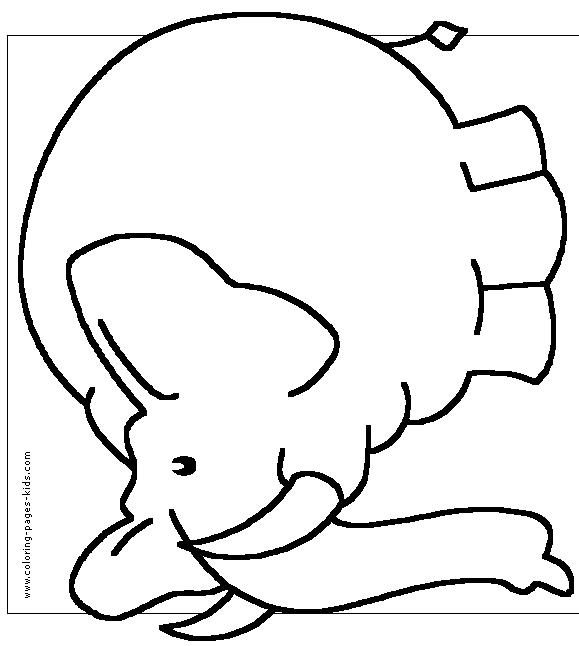 Big elephant color page free printable coloring sheets for kids
