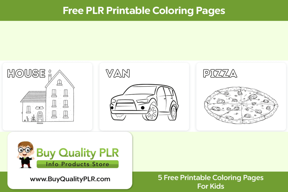 Free plr printable coloring pages free plr coloring printables