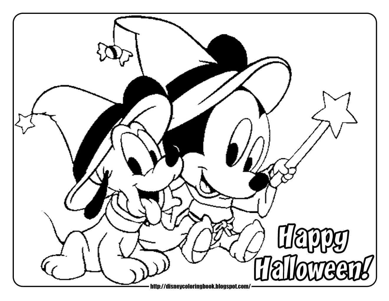 Disney coloring pages and sheets for kids mickey and friends halloween free disney halloween coloring pages