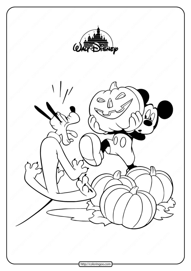 Mickey mouse and pluto halloween coloring pages mickey coloring pages halloween coloring pages halloween coloring book