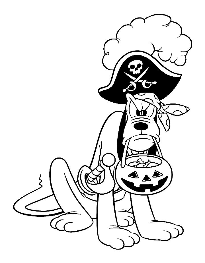 Disney halloween coloring pages