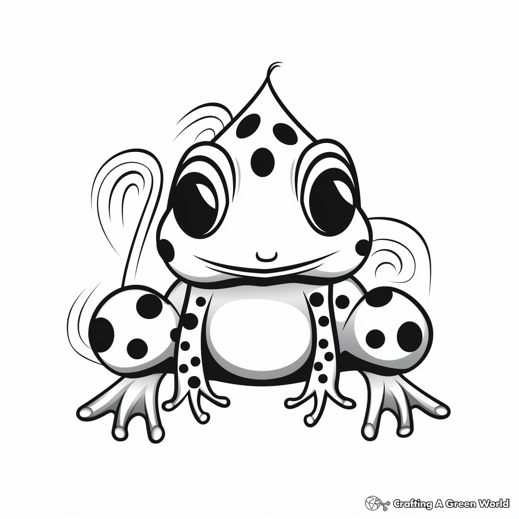Poison dart frog coloring pages