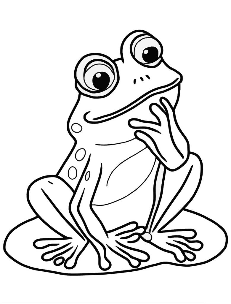 Frog coloring pages by coloringpageswk on