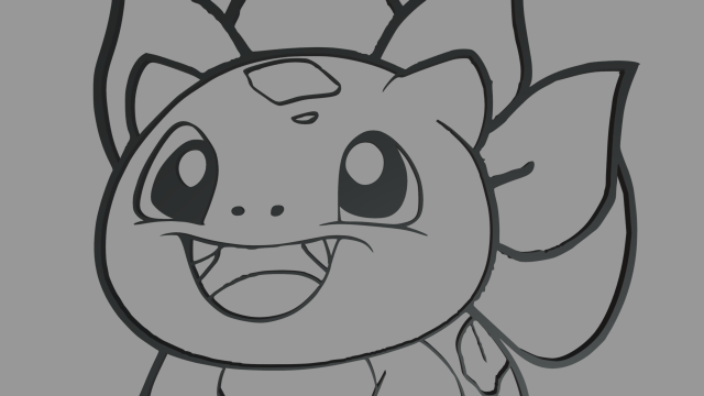 Bulbasaur wall silhouette d print model in other