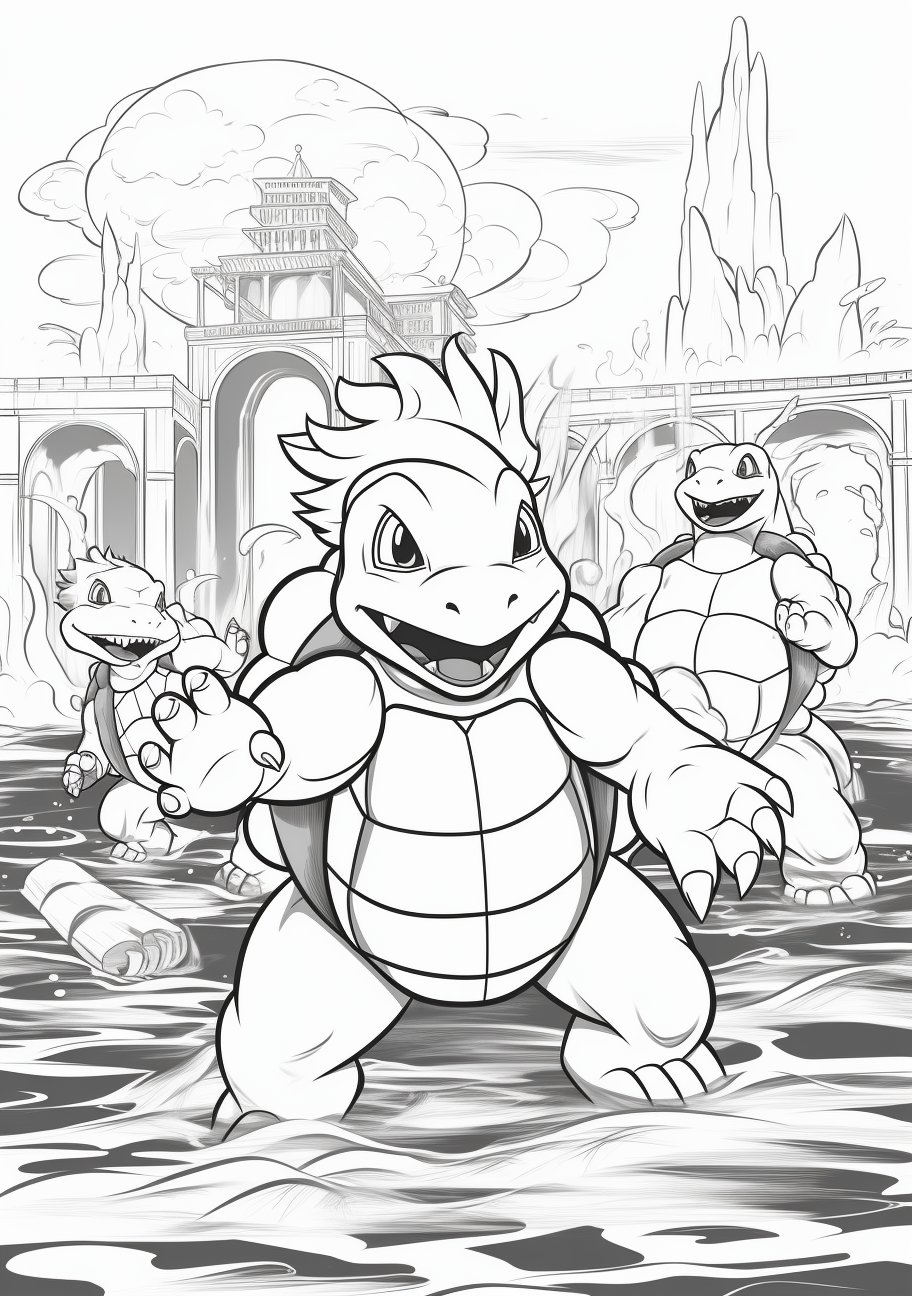 Starter pokemon coloring s