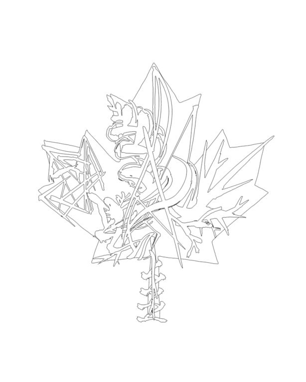 Inner maple leaves