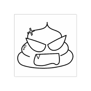Poop emoji stamps