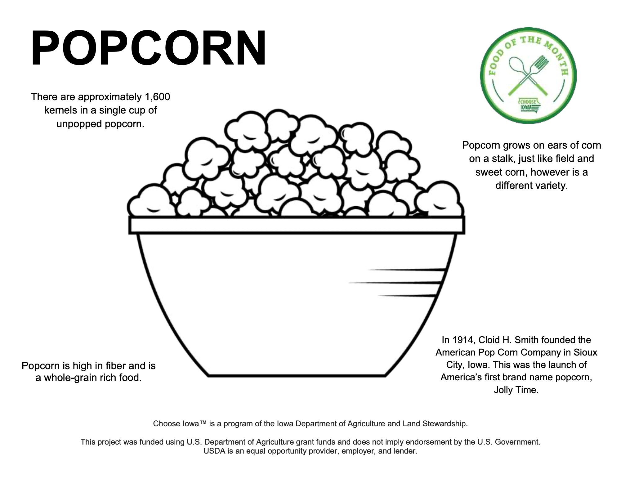 March popcorn â iowa farm to school early care coalition