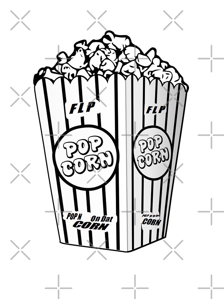 Popcorn movie pop corn snack snacks food coloring color in yourself cinema kids t