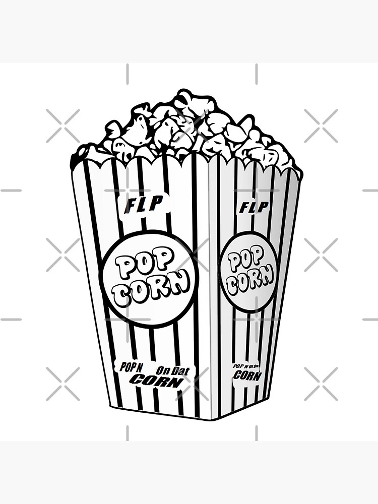 Popcorn movie pop corn snack snacks food coloring color in yourself cinema photographic print for sale by draculaura