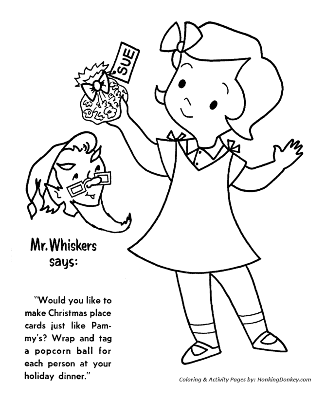 Christmas cookies coloring pages