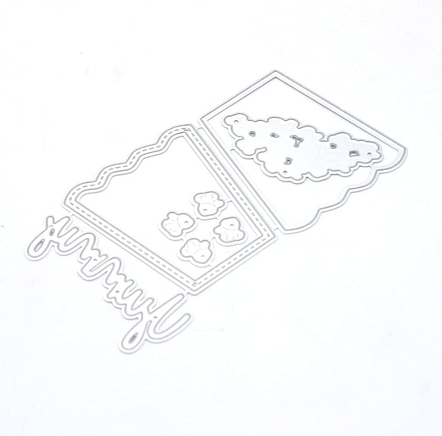 Kscraft yummy popcorn shaker metal cutting dies stencils for diy scrapbookingphoto album decorative embossing diy paper cards arts crafts sewing