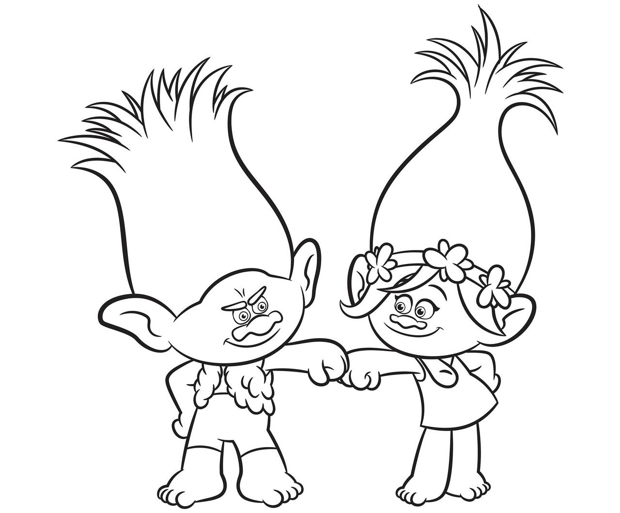 Trolls coloring pages by coloringpageswk on