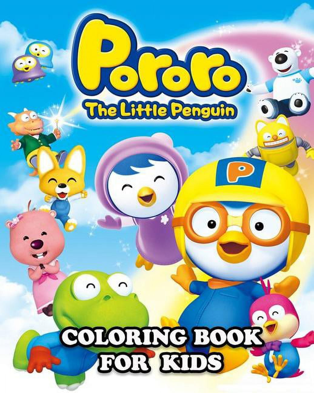 Pororo the little penguin coloring book for kids great activity book to color all your favorite pororo the little penguin characters paperback