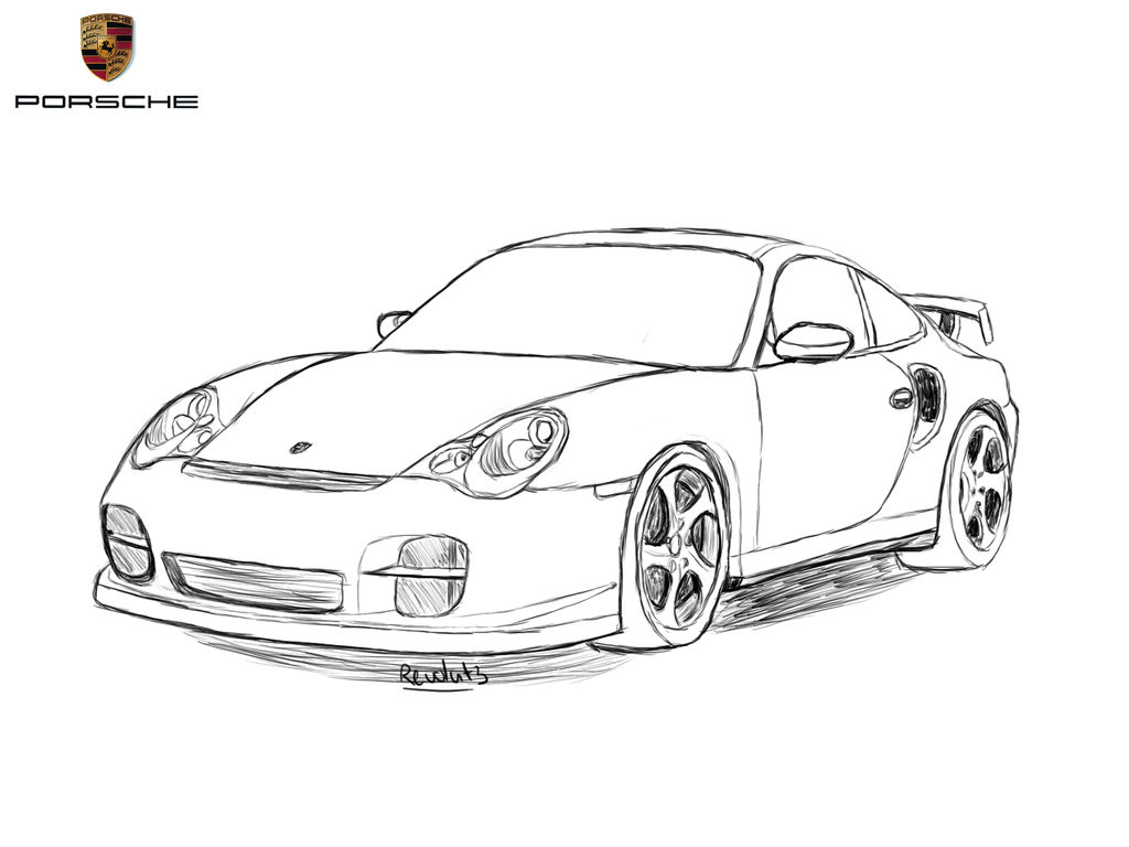 Porsche drawing by revolut on