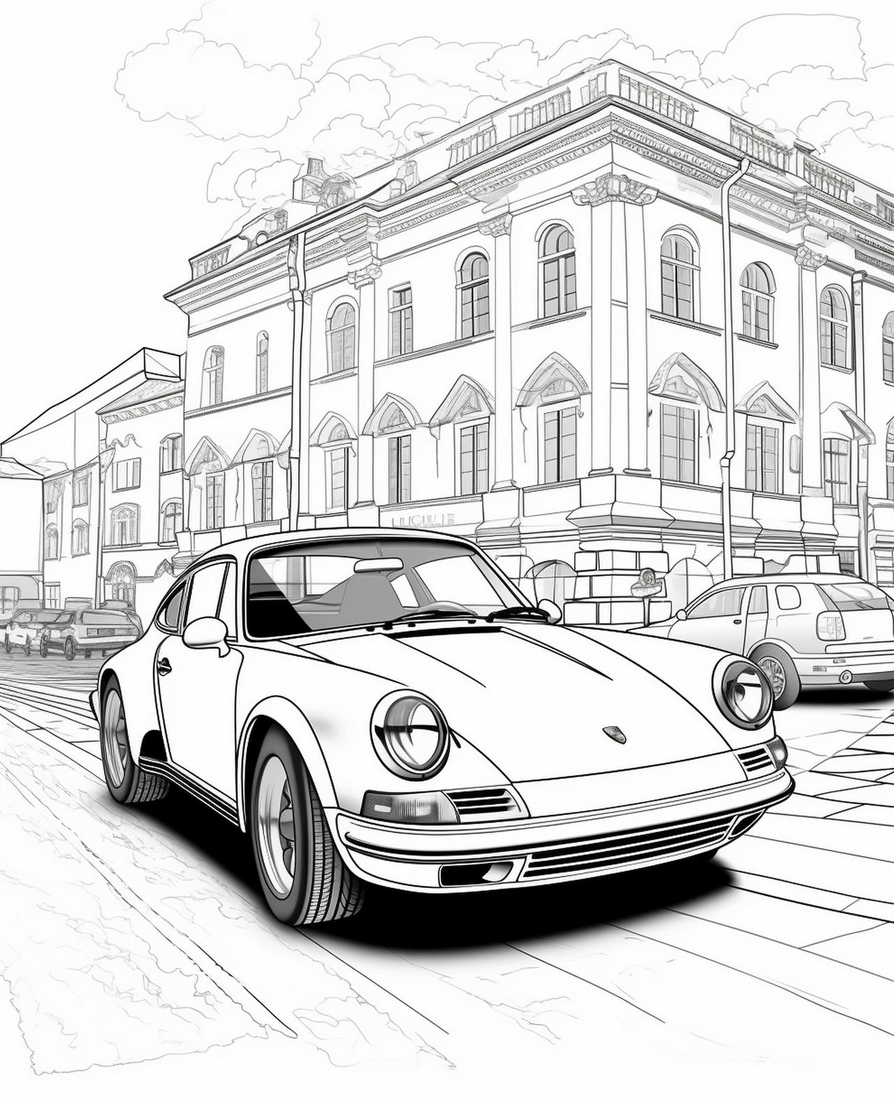 Cars coloring pages in premium quality by coloringbooksart on