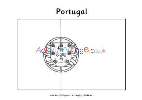 Portugal flag louring page